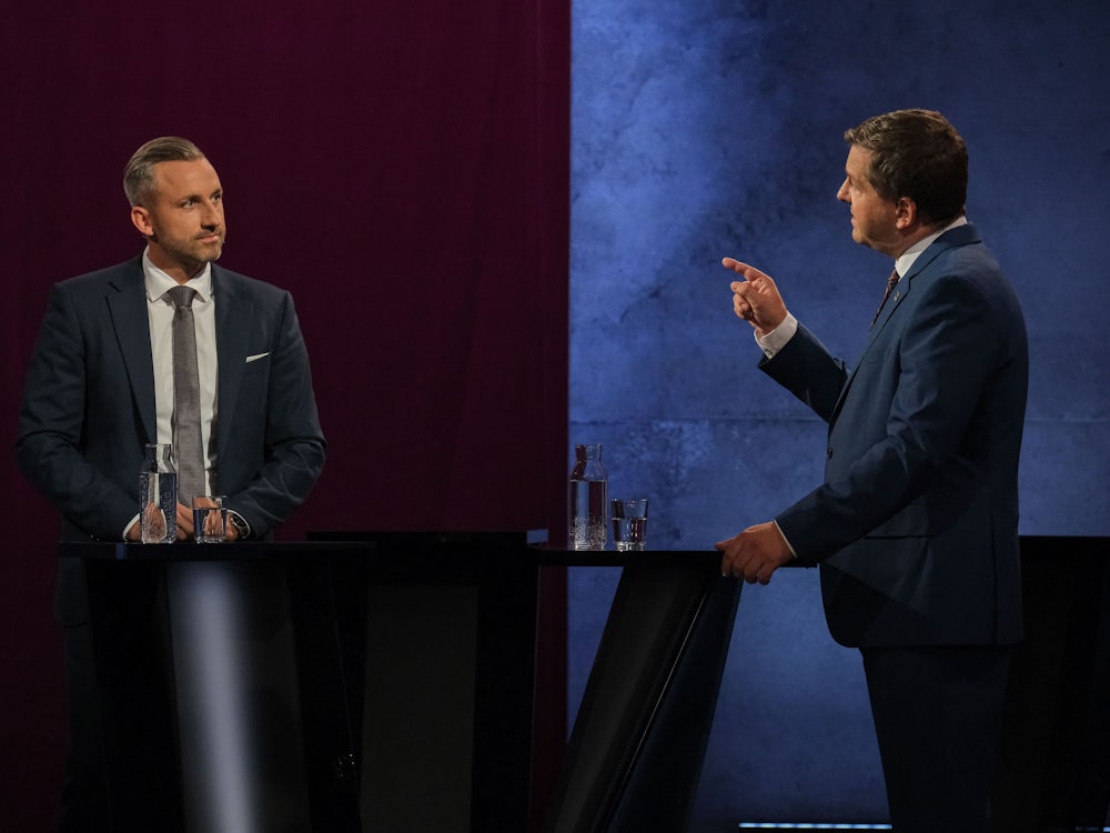 Bundespolitik: Schulze zu Siegmund im TV-Duell: „Ich habe geliefert und nicht gelabert“ - Politik - SZ.de