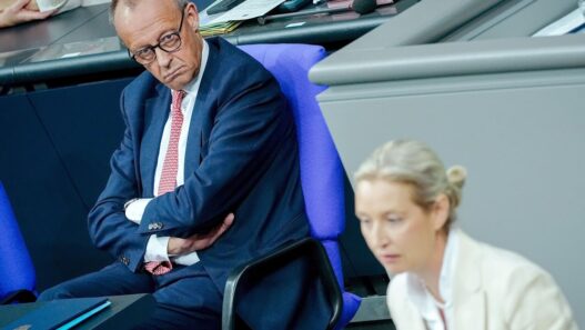 Bundespolitik: Merz zu Weidel: „Sie sind und Sie bleiben eine destruktive Kraft“ - Politik - SZ.de